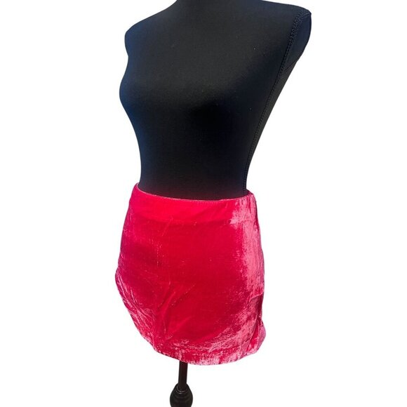 FREE PEOPLE ANNALISE VELVET MINI, WITH SLIT ON THE SIDE, Bewitched, DARK ROMANCE - Picture 3 of 8